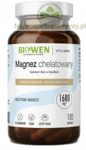 Magnez chelatowany - Diglicynian magnezu 1680mg