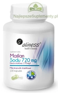 Maślan Sodu 720mg - Kwas masłowy 170mg